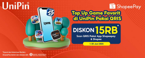 Top Up Game Favorit Pakai QRIS Dapatkan Diskon 15Ribu dari ShopeePay